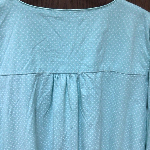 Key Ocean Elegant nightgown 100% cotton jersey, embroidered, satin trim, sz 2XL - Picture 10 of 11